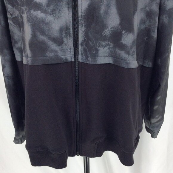 Tek Gear DryTek Plus Size Mixed Media Windbreaker Jacket Womens 1X Black Workout - Picture 7 of 11